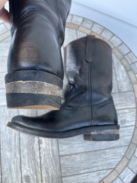Men\'s Red Wing Pecos 115 Leather Western Work Boots sz 10.5 D Pull On main image 14